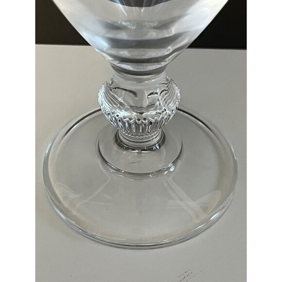 Cristal d’Arques France Etched Crystal Vase – Vintage Pedestal Flower Vase – 9x3 - Picture 5 of 7
